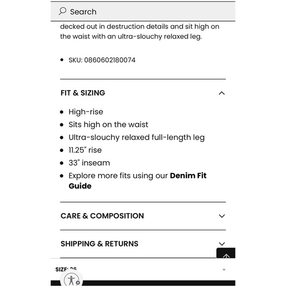 NWT Light Blue High Waisted Baggy Jean - Picture 5 of 8